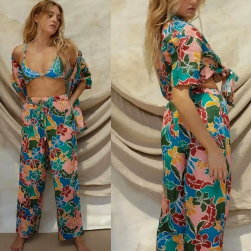 Stone Fox Swim Gita linen pant M/L